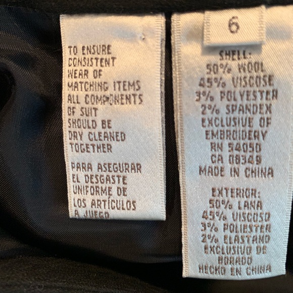 *VINTAGE* NINE WEST Wool Skirt Suit - Picture 7 of 8